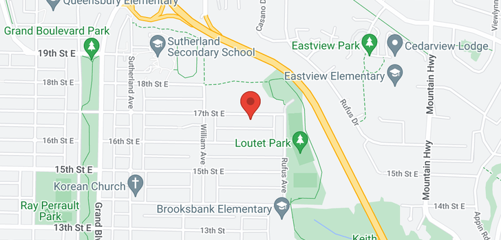 map of 855 E 17TH STREET